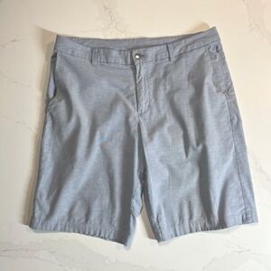 Lululemon Linen Shorts Mens 36 Blue Golf Chino